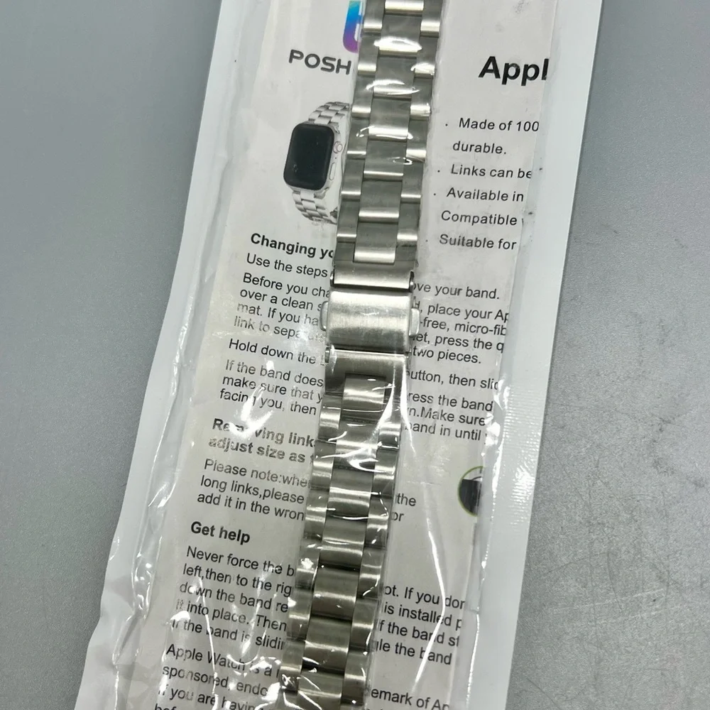 Posh Tech Stainless Steel Apple Watch Band